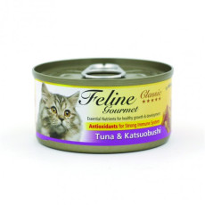 Feline Gourmet Hairball Tuna and Salmon 化毛球 吞拿魚+三文魚 80g X24
